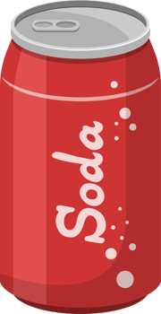 Soda can clipart design illustration png