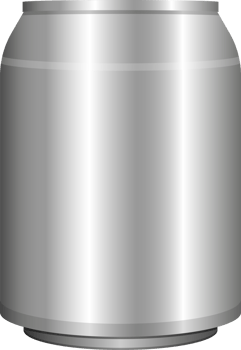 Realistic matal soda can clipart design illustration png