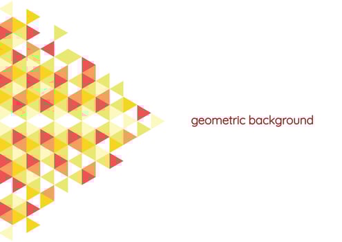orange geometric background background vector design