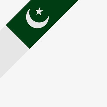 blank white background with pakistan flag for pakistan important day design template vector