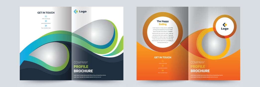 Company Profile Corporate business Brochure Design Template vector