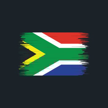 South Africa Flag Brush Vector. National Flag vector