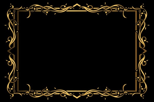 vintage floral design elements. decorative vector frame.