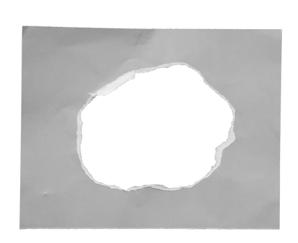 collection of torn paper with the curled ripped sides. a round black hole of torn on the white paper. realistic torn paper with the ripped edges for copy space and text. png