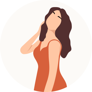 portrait stylish young women dressed in casual and formal outfits. Flat design illustrations of woman portrait in trendy fashionable style png