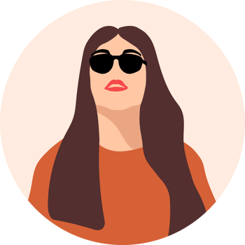 portrait stylish young women dressed in casual and formal outfits. Flat design illustrations of woman portrait in trendy fashionable style png