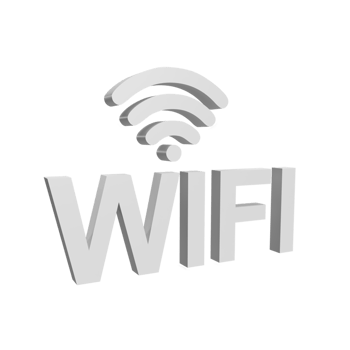 Wifi 3d icon model cartoon style concept. render illustration png