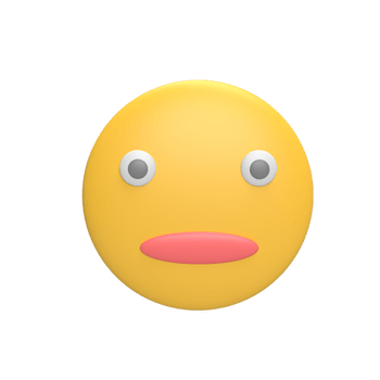 Emoticon 3d icon model cartoon style concept. render illustration png