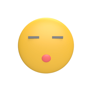 Emoticon 3d icon model cartoon style concept. render illustration png