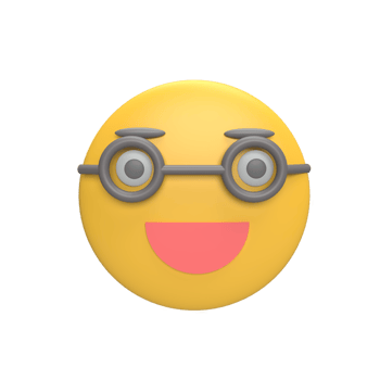 Emoticon 3d icon model cartoon style concept. render illustration png