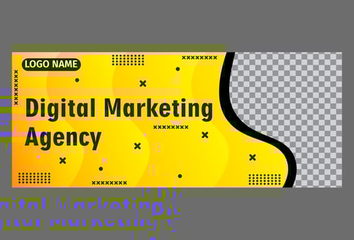 horizontal banner template design in blue and black colors. design for business, company and promotion. vector