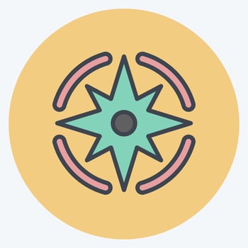 Icon Navigation. suitable for Startup symbol. color mate style. simple design editable. design template vector. simple illustration vector