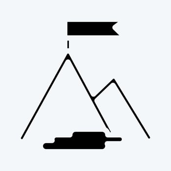 Icon Success. suitable for Startup symbol. glyph style. simple design editable. design template vector. simple illustration vector