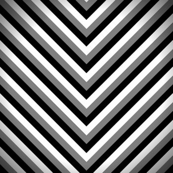 Striped Zigzag Pattern with Black, Dark Grey and White Stripes. Abstract Wallpaper Background, Vector Illustration.