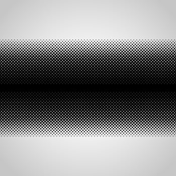 Halftone abstract vector black dots design element isolated on a white background.