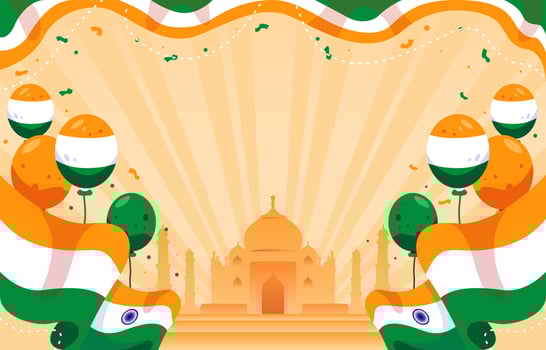 India Independence Day Background vector