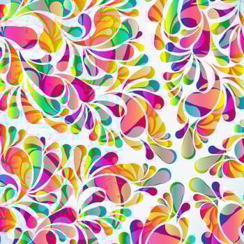 Abstract colorful arc-drop background. Vector. vector