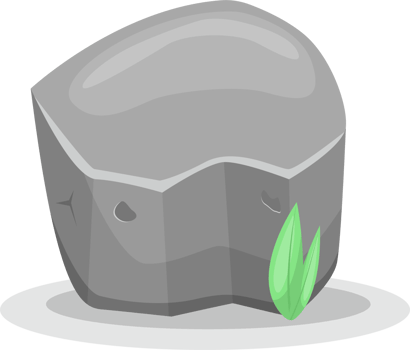 Boulder stones clipart design illustration png