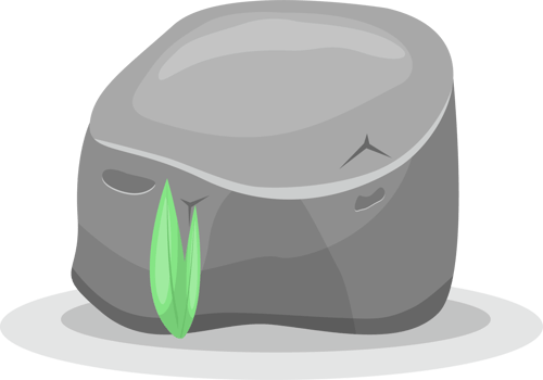 Boulder stones clipart design illustration png