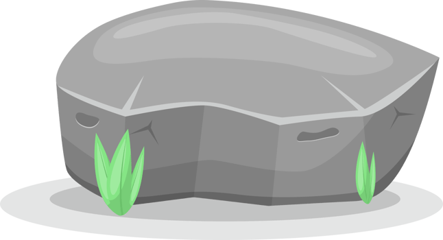 Boulder stones clipart design illustration png
