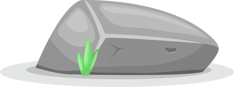 Boulder stones clipart design illustration png
