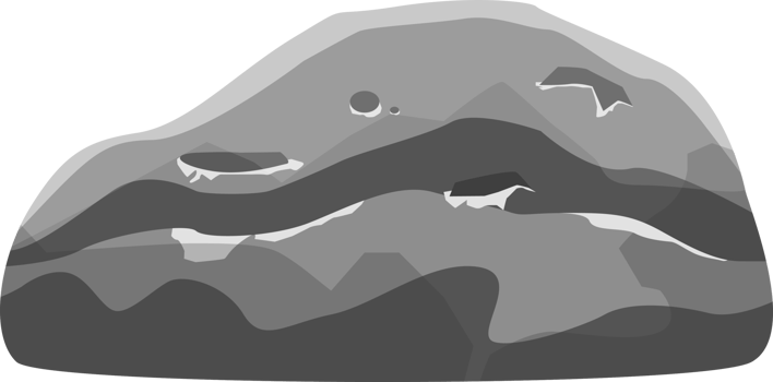 Boulder stones clipart design illustration png