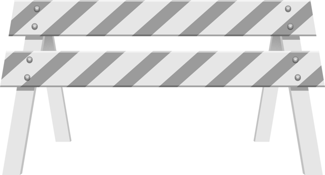 Stop barrier clipart design illustration png