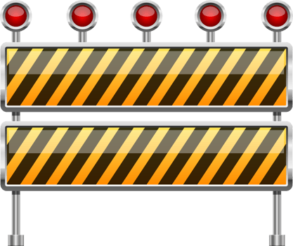 Stop barrier clipart design illustration png