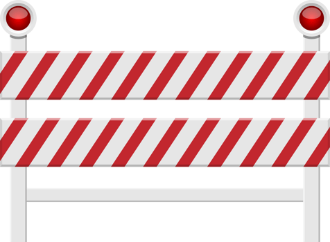 Stop barrier clipart design illustration png