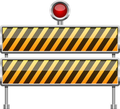 Stop barrier clipart design illustration png