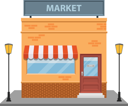 Storefront clipart design illustration png