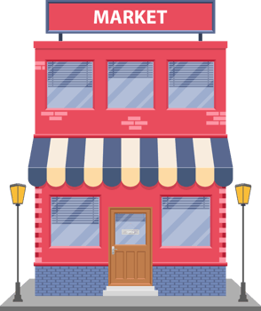 Storefront clipart design illustration png