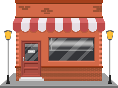 Storefront clipart design illustration png