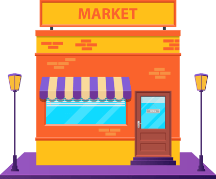 Storefront clipart design illustration png