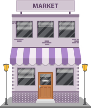 Storefront clipart design illustration png