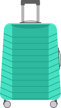 Suitcase clipart design illustration png