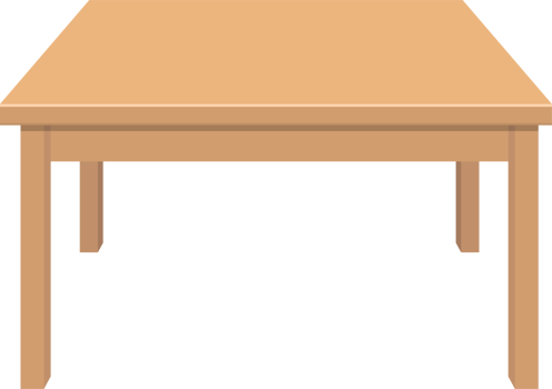 Wooden table clipart design illustration png