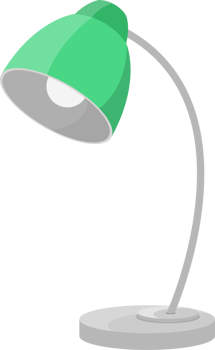 Table lamp clipart design illustration png