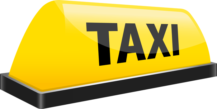 Taxi sign clipart design illustration png
