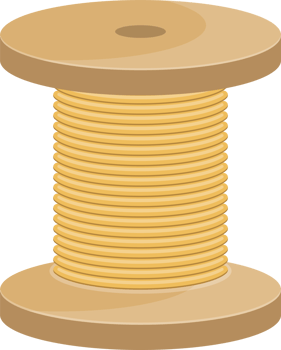 Thread spool clipart design illustration png