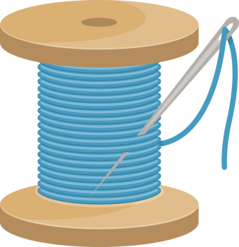 Thread spool clipart design illustration png
