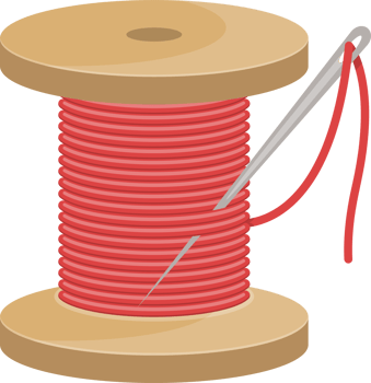 Thread spool clipart design illustration png
