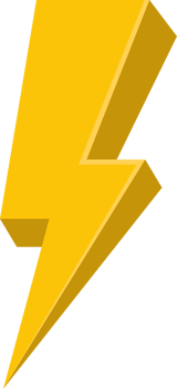 Thunderbolt clipart design illustration png