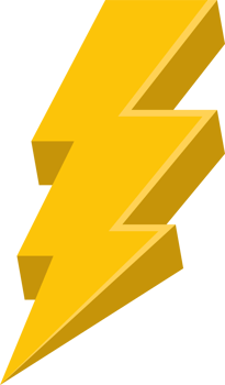 Thunderbolt clipart design illustration png