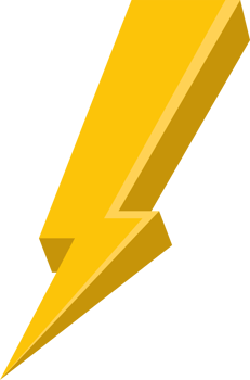 Thunderbolt clipart design illustration png
