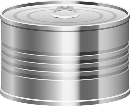 Tin can clipart design illustration png