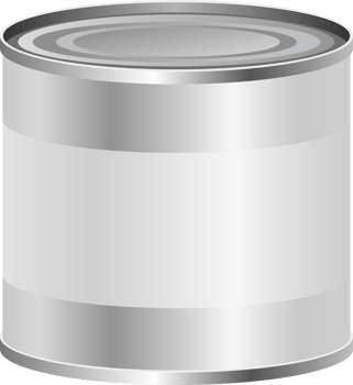 Tin can clipart design illustration png