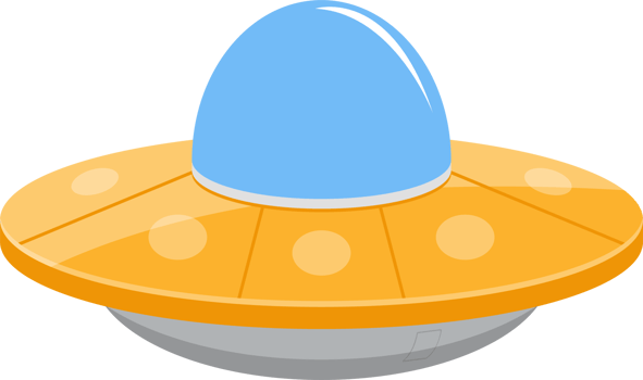 Ufo spaceship concept clipart design illustration png