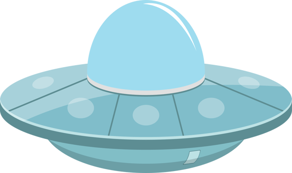 Ufo spaceship concept clipart design illustration png