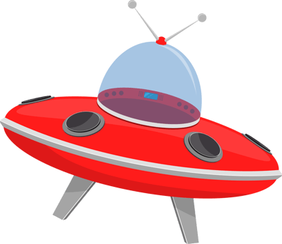 Ufo spaceship concept clipart design illustration png